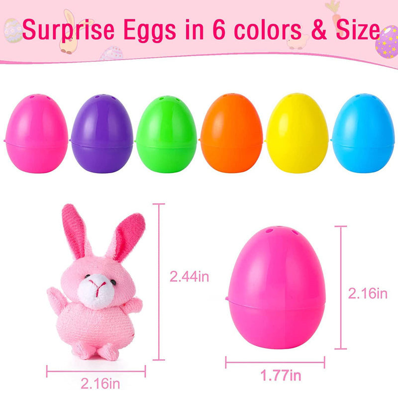 Plush Animal Toy-Filled Easter Eggs